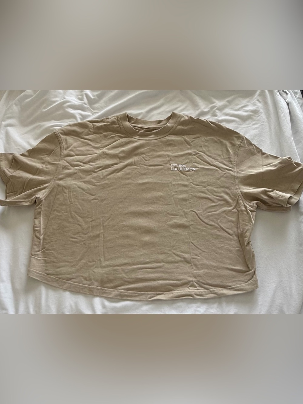 Brushed Heavyweight
Cotton Cropped Crew T-Shirt